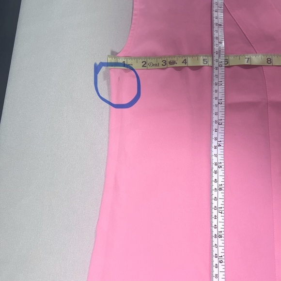 J Crew Sleeveless V Neck Crepe Blouse Pink Sz Small Office Career *Has Flaw* NWT - Picture 12 of 12